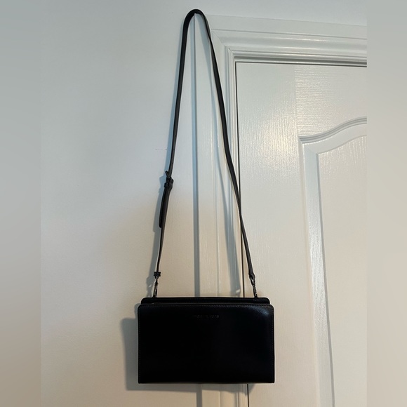 Michael Kors Jet Set Travel Large Convertible Leather Crossbody- Blue - Picture 4 of 9